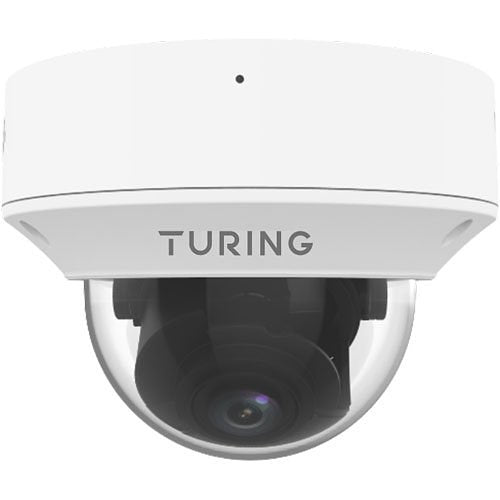 Turing Video TP-MMD8MV2 SMART Series TwilightVision 8MP IR Zoom Dome IP Camera, 2.7-13.5mm Motorized Varifocal Lens, White