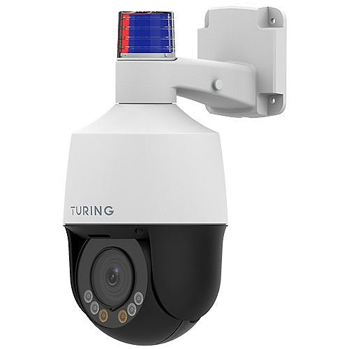 Turing Video TP-MPND5MV2 SMART Series 5MP Dual-Light Active Deterrence PTZ IP Camera, 2.8-12mm Lens, White