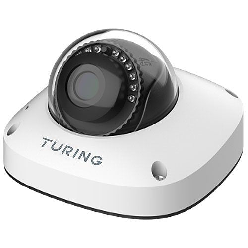 Turing Video TI-NCD04A28 ADVANTAGE Series 4MP IR Mini Dome IP Camera, 2.8mm Lens, White