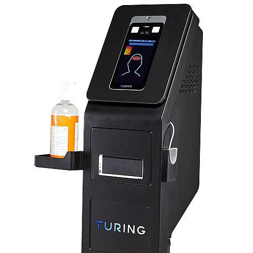 Turing Video TS-FLEX Shield Flex Bundle, Includes Thermal Scanner AI Box, Signature Stationary Stand Badge, Printer and Labels