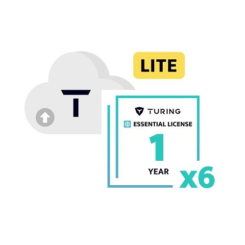 Turing Video TV-UE1Y6 Lite Series Kit, Software Upgrade Bundle with (1) Turing Bridge and (6) Essential 1-Year Licenses