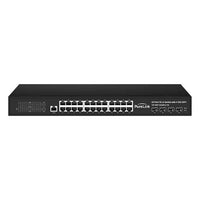 PureLink VIP-NET-2404PL3-1G 24-Port CAT 1G L3 AV Network Switch with 4 × 10G SFP+, TAA