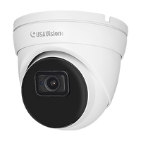 GeoVision UA-R800F2 USAVision 8MP Super Low Lux WDR IR Turret Dome IP Camera, 2.8mm Lens, White