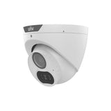 Uniview UAC-T125-AF28M-W 5MP ColorHunter CVI/TVI/AHD/CVBS Turret Camera – 2.8mm, 131ft White LED, Built-in Mic, IP67