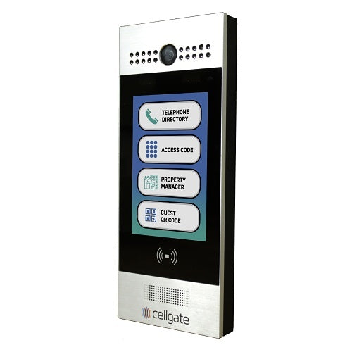 Cellgate AA1MSE-VZN Watchman W461 VZN Telephone Entry with Live Streaming Video for Multi-Family or Commercial Applications, 7.5" Color Display, Surface-Mount