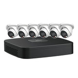 Dahua N484E62C 4MP Basic Night Color (VU-More Color) Security System, Includes (6) 4MP Fixed Eyeball IP Cameras and (1) 4K 8-Channel NVR (Replaces N484E62B)