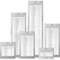 Viking D6 Name Directory, Stainless Steel
