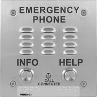 Viking E-1600-20-IPEWP 2-Button VoIP Emergency Phone with Enhanced Weather Protection