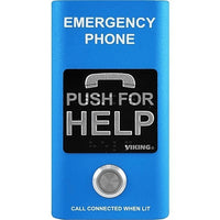 Viking E-1600-BL-IP Compact VOIP Emergency Phone, Blue Finish