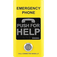 Viking E-1600-YL-IPEWP Compact VoIP Emergency Phone with Enhanced Weather Protection, Yellow