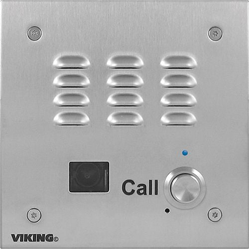 Viking E-35-IP-EWP VoIP Handsfree Entry Phone with Color Video Camera and Enhanced Weather Protection, PoE Powered