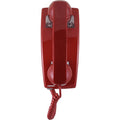 Viking K-1500PWI Wall Phone with Built-In Ringer, No Dial Pad, Special Wiring, Red