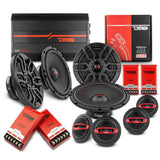 DS18 2008-2019 Honda Accord Front and Back Doors Speakers Good Upgrade/Replacement Package 900 Watts