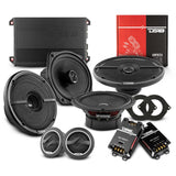 DS18 2012-2021 RAM 3500 Crew and Quad Cab Front and Back Doors Speakers Better Upgrade/Replacement Package 1600 Watts