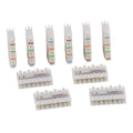 Hubbell 110CB4PR10 110 System CAT5e Connector, 4-Pair, 10-Pack, Black