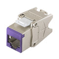 Hubbell HJS6AP JACK CAT6A UNI Shielded, Purple