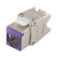 Hubbell HJS6AP JACK CAT6A UNI Shielded, Purple