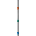Weldex WDC-4605XV-SILVER 1/3" High Resolution Face View Camera, Height Strip, Silver