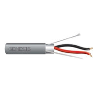 Genesis 22231009 14/2 Stranded Shielded Cable, Riser, CL3R, FT4, 1000' (304.8 m) Reel, Gray