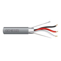 Genesis 22291009 16/3 Stranded Shielded Cable, Riser, CMR, FT4, 1000' (304.8 m) Reel, Gray