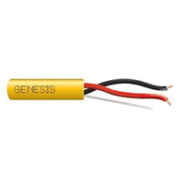 Genesis 45111002 16/2 Solid Unshielded Fire Alarm Cable, Plenum, FPLP, 1000' (304.8 m) Reel, Yellow