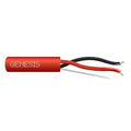 Genesis 45115504 16/2 Solid Unshielded Fire Alarm Cable, Plenum, FPLP, 500' (152.4 m) Pull Box, Red