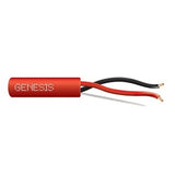 Genesis 45231004 16/2 Stranded Unshielded Fire Alarm Cable, Plenum, FPLP, 1000' (304.8 m) Reel, Red