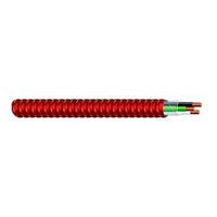 Genesis 55468803 16/2 Fire Alarm and Control Cable, CU TFN Black / White / Green Grounding AIA MC FPL, Red