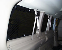 Havis WGI-C1 1997-2023 Chevrolet G-Series Extended Length Van With Swing Out Side Doors Interior Window Guard Kit For 8 Windows, 15 Passenger, Dual Pull Out Doors