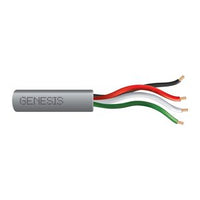 Genesis 21045809 22/4 Stranded Unshielded Cable, Riser, CMR, FT4, 500' (152.4 m) Speed Bag, Gray