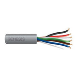 Genesis 21065509 22/6 Stranded Unshielded Cable, Riser, CMR, FT4, 500' (152.4 m) Pull Box, Gray