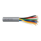 Genesis 21075509 22/8 Stranded Unshielded Cable, Riser, CMR, FT4, 500' (152.4 m) Pull Box, Gray