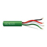 Genesis 31152105 18/4 Stranded Unshielded Cable, Plenum, CMP, FT6, 1000' (304.8 m) Reel-in-a-Box, Green