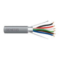 Genesis 32061109 22/6 Stranded Shielded Cable, Plenum, CMP, FT6, 1000' (304.8 m) Pull Box, Gray