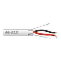 Genesis 32145012 18/2 Stranded Shielded Cable, Plenum, CMP, FT6, 500' (152.4 m) Reel, Natural