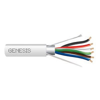Genesis 32165012 18/6 Stranded Shielded Cable, Plenum, CMP, FT6, 500' (152.4 m) Reel, Natural