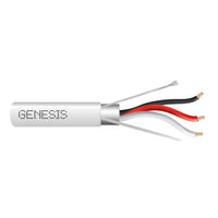 Genesis 32260312 18/3 Stranded Shielded Cable, Plenum, CMP, FT6, 250' (76.2 m) x 4 Reels, Natural