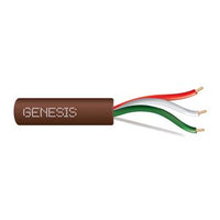 Genesis 47025807 20/3 Solid Unshielded Thermostat Cable, General Purpose, CL2, 250' (76.2 m) Speed Bag, Brown