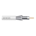 Genesis 50035501 RG6 CCS 75 Ohm Coaxial with Dual-Shield Cable, General Purpose, CATV, 500' (152.4 m) Pull Box, White