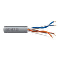 Genesis 50311109 24/2-Pair Cat 3 Unshielded Cable, Riser, CMR, FT4, 1000' (304.8 m) Pull Box, Gray