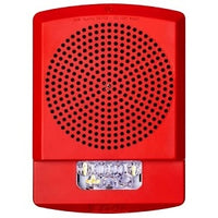 ELAMTSTR - Eaton ELAMTSTR Eluxa Series Multitone Horn Strobe, LED, Wall Mount, 24V, Red wit