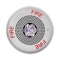 ELCHSWC - Eaton ELCHSWC Wheelock Eluxa Chime Strobe, FIRE Lettering, Ceiling Mount, 24V, W