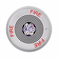 ELSPSTWC - Eaton ELSPSTWC Wheelock Eluxa LED High Fidelity Speaker Strobe, Ceiling, FIRE Le