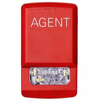 ELSTR-A - Eaton ELSTR-A Wheelock Eluxa LED Strobe, Wall, AGENT Lettering, Clear Lens, 24V,