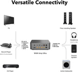 WiiM Amp Ultra Streaming Amplifier with Touchscreen and HDMI eARC, Space Gray (AMP003-SPACE GRAY)
