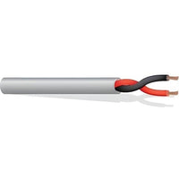 West Penn 225WH2500 Non Plenum Audio Cable, 1P 16G STRD USHLD PVC JKT, 250FT, White