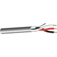 West Penn 25301BGY1000 25301B Series 3-Conductor 22 AWG Stranded Shielded Plenum Cable, CMP Rated, 1000', Gray