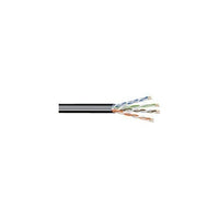 West Penn 4246OSPBK2000 CAT6 Network Cable, 2000', 23 Gauge, 4-Pair, PVC Encased, Black