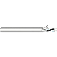West Penn D25292GY1000 1-Pair Stranded Shield Data Plenum Cable, 20G