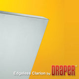 Draper 255029 Edgeless Clarion 123" Widescreen Projection Screen, Matt White